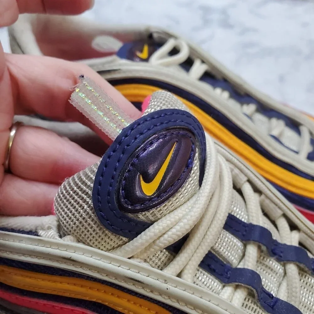 NIKE‎ Air Max 97 GS Sneakers 7Y Orange Pink Purple CI9929-500 School Sporty 2018